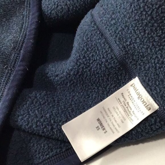 Patagonia Womans XS 1/4 Zip Better Sweater Classic Navy - Picture 6 of 8
